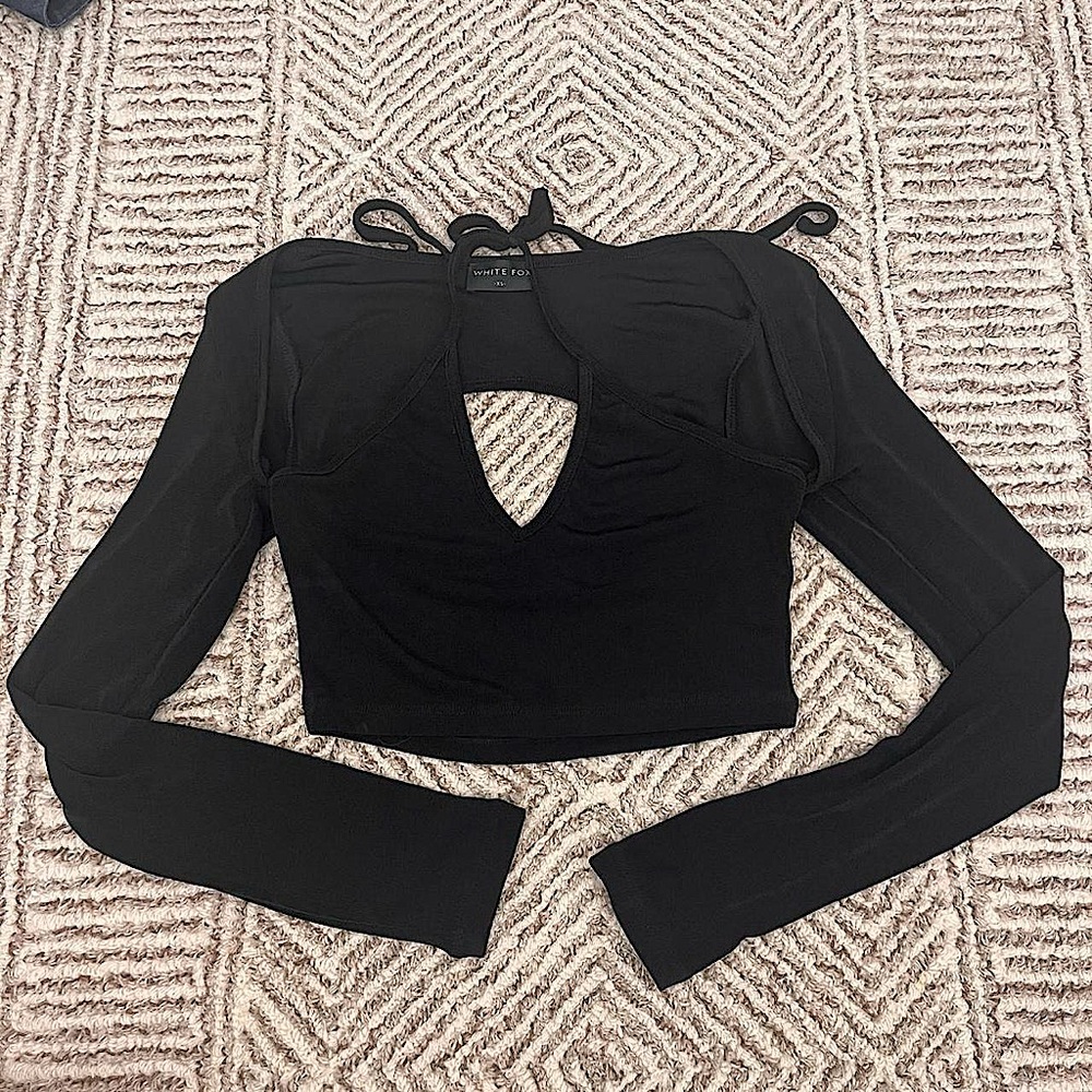 Black Halter Top with Bolero